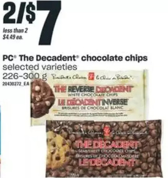 Independent Grocer PC the Decadent Chocolate Chips offer