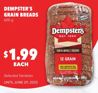 Metro Dempster's Grain Breads offer