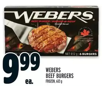 Metro Webers Beef Burgers offer