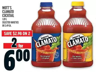 Metro Mott's Clamato Cocktail offer