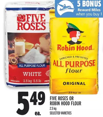 Metro Five Roses or Robin Hood Flour offer