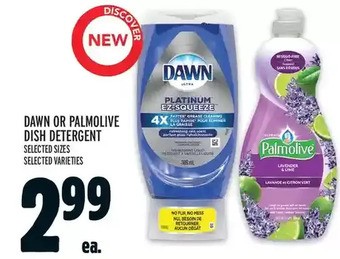 Metro Dawn or Palmolive Dish Detergent offer