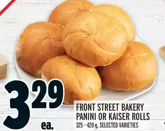 Metro Front Street Bakery Panini or Kaiser Rolls offer