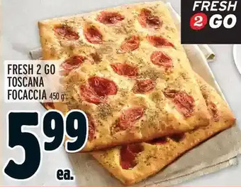 Metro Fresh 2 Go Toscana Focaccia offer