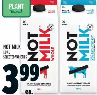 Metro Not Milk offer