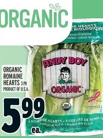 Metro Organic Romaine Hearts offer