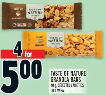 Metro Taste of Nature Granola Bars offer