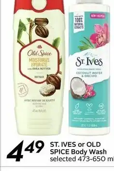Sobeys ST.Ives Or Old Spice Body Wash offer