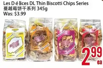 Bestco Food Mart Les Delices DL Thin Biscotti Chips Series offer