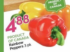 Sobeys Rainbow Peppers offer
