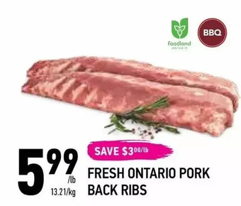 Coppa's Fresh Market Fresh Ontario Pork Back Ribs offer