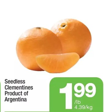 Highland Farms Seedless Clementines offer