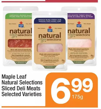 Highland Farms Maple Leaf Natural Selections Sliced Deli Meats offer