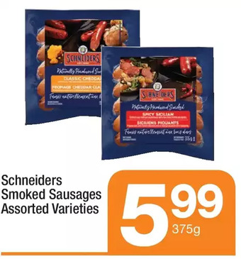 Highland Farms Schneiders Smoked Sausages offer