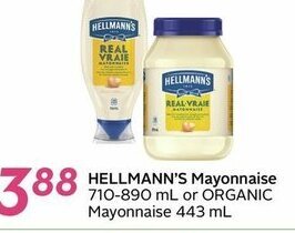 Sobeys Hellmann's Mayonnaise offer