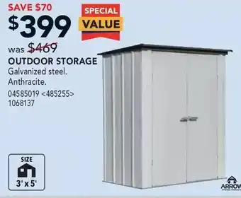 Lowe's Outdoor Storage offer