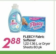 Sobeys Fleecy Fabric Softener offer