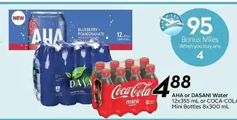 Sobeys Aha Or Dasani Water offer