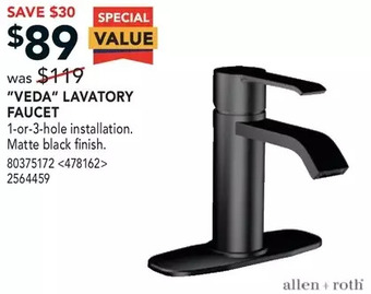 Lowe's "Veda" Lavatory Faucet offer