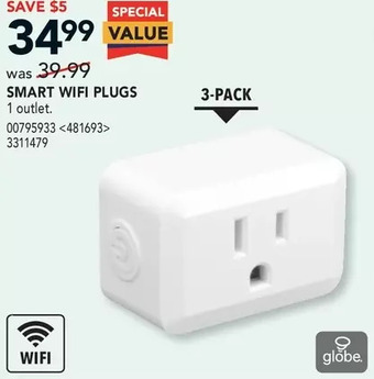 Lowe's Globe Smart Wifi Plugs offer