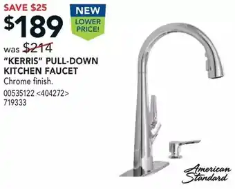 Lowe's American Standard "Kerris" Pull-Down Kitchen Faucet offer