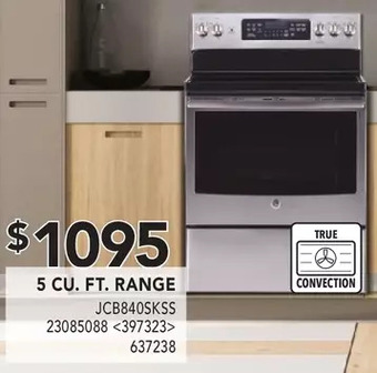 Lowe's GE Appliances 5 Cu. Ft. Range offer