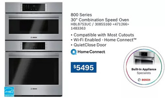 Lowe's 800 Series 30" Combination Speed Oven offer