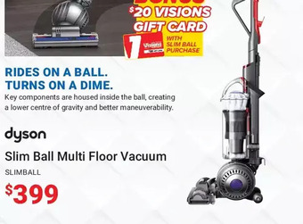 Visions Electronics Dyson Slim Ball Multi Floor Vacuum offer