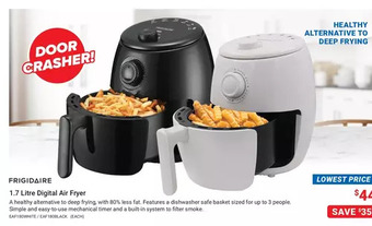 Visions Electronics Frigidaire 1.7 Litre Digital Air Fryer offer