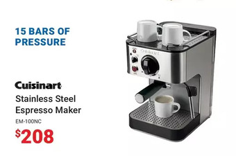 Visions Electronics Cuisinart Stainless Steel Espresso Maker offer