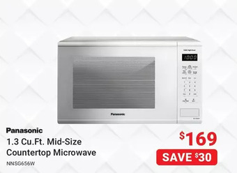 Visions Electronics Panasonic 1.3 Cu. Ft. Mid-Size Countertop Microwave offer