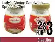 Nations Fresh Foods Lady's Choice Sandwich Spread offer
