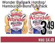 Nations Fresh Foods Wonder Ballpark Hotdog/ Hamburger Buns offer