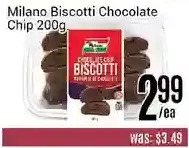 Nations Fresh Foods Milano Biscotti Chocolate Chip offer