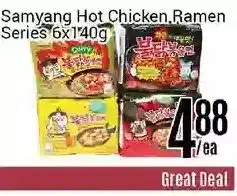 Nations Fresh Foods Samyang Hot Chicken Ramen Series offer