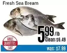 Nations Fresh Foods Fresh Sea Bream offer