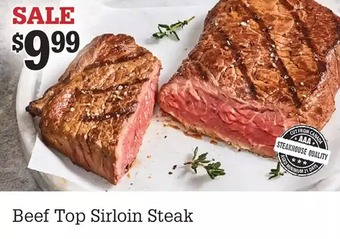 M & M Food Market Beef Top Sirloin Steak offer