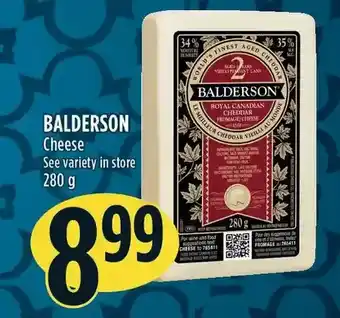 Marché Adonis Balderson Cheese offer