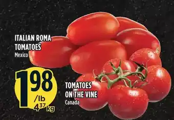 Marché Adonis Italian Roma Tomatoes | Tomatoes on the Vine offer