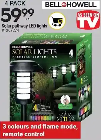 Giant Tiger Bell+Howell Solar Pathway LED Lights offer