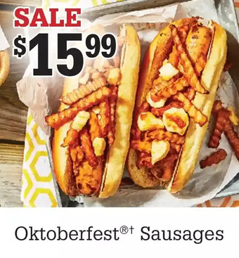 M & M Food Market Oktoberfest Sausages offer