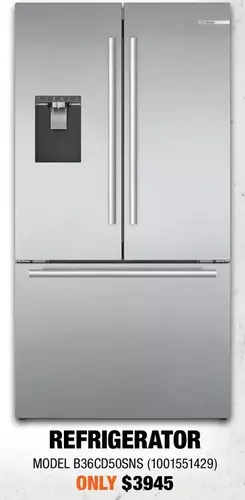 Home Depot Bosch Refrigerator offer