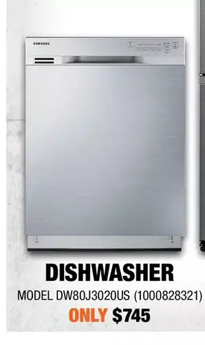 Home Depot Samsung Dishwasher offer