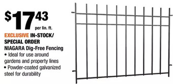 Niagara Dig-Free Fencing