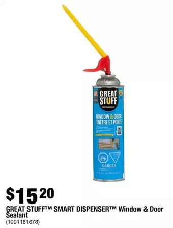 Home Depot Great Stuff Smart Dispenser Window & Door Sealant offer