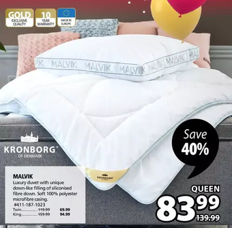 JYSK MALVIK (Duvet) offer