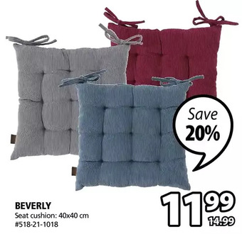 JYSK BEVERLY (Seat Cushion) offer