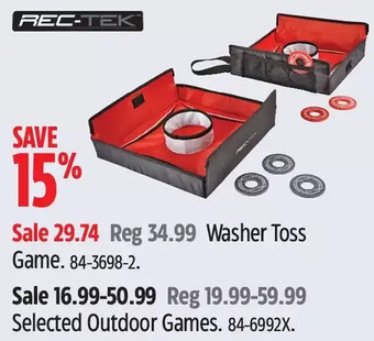 Canadian Tire Rec-Tek Washer Toss Game | Outdoor Games offer