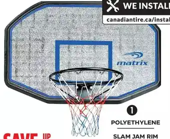 Canadian Tire Matrix Basketball Backboard, 44" offer