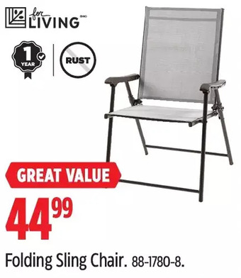 Canadian Tire Folding Sling Chair offer